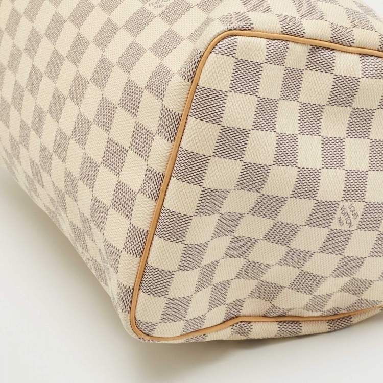 Pre Owned Louis Vuitton Damier Azur Canvas Speedy 30 Bag
