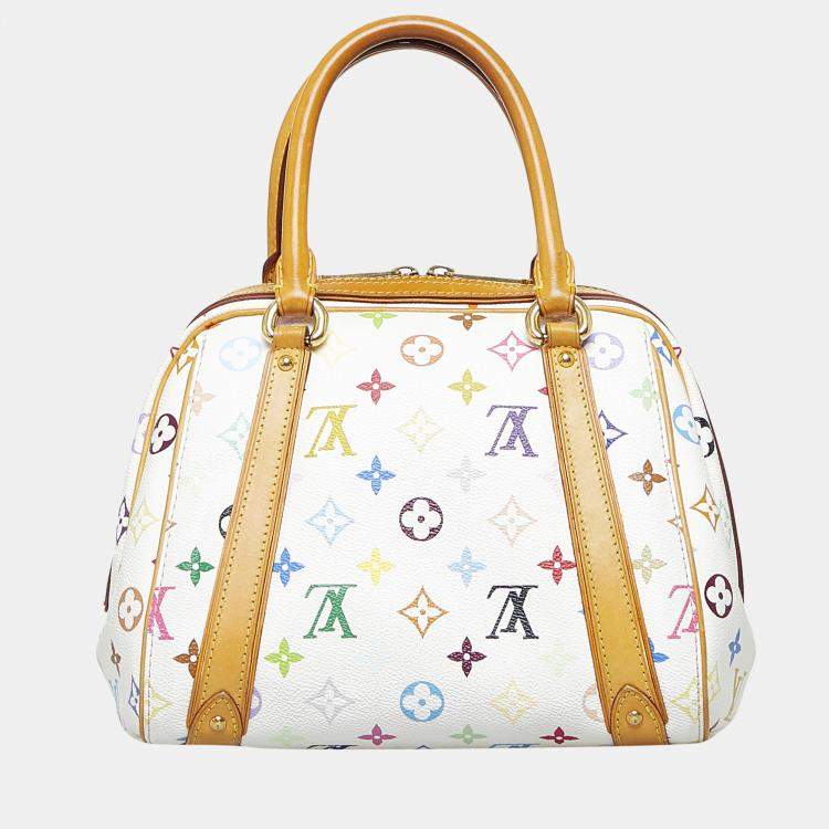 Pre Owned Louis Vuitton White Monogram Multicolore Priscilla