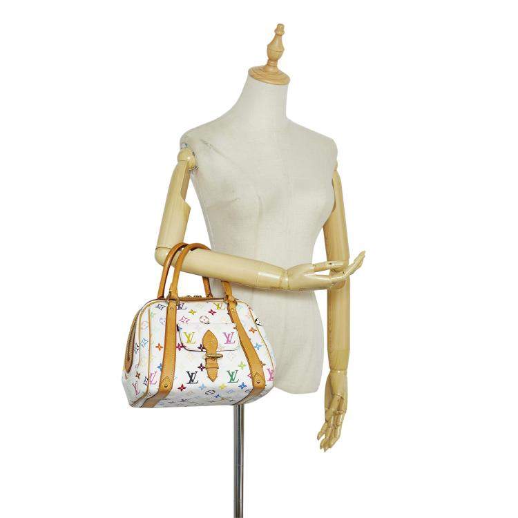 Pre Owned Louis Vuitton White Monogram Multicolore Priscilla