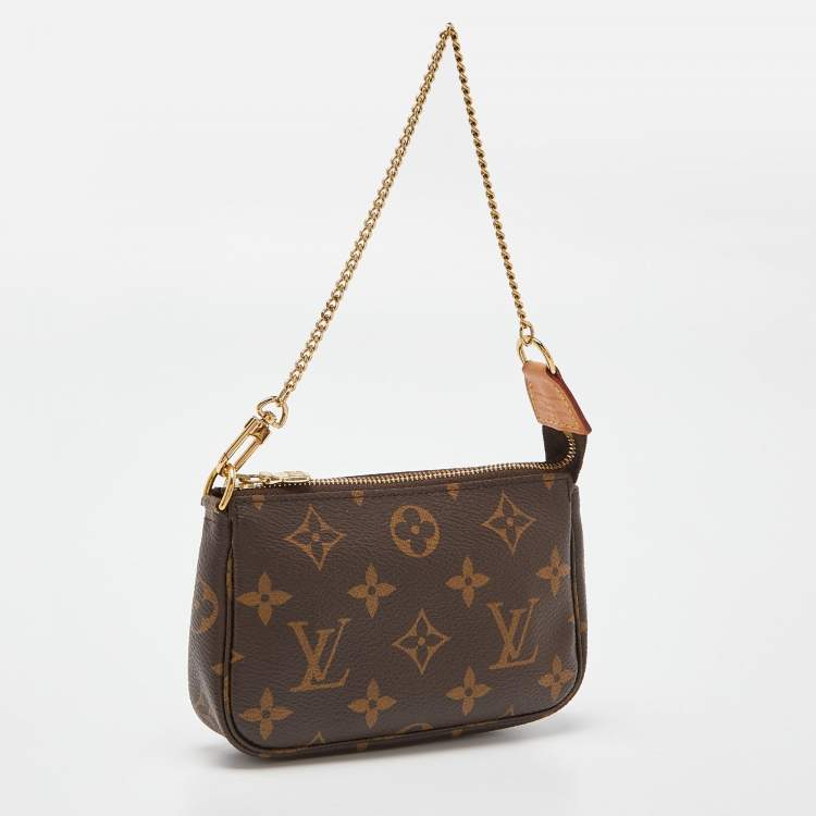 Pre Owned Louis Vuitton Monogram Canvas Mini Pochette Accessories 