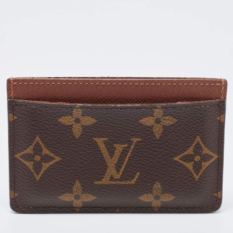 مملوكة مسبقًا Louis Vuitton Armagnac Monogram Canvas Card Holder