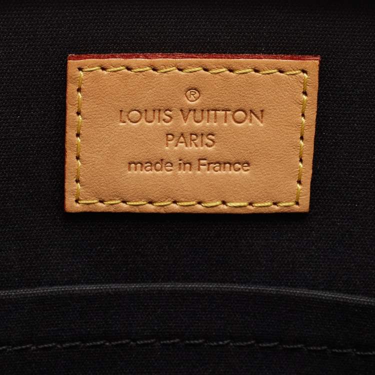 Pre Owned Louis Vuitton Black Magnetique Monogram Vernis Alma BB Bag