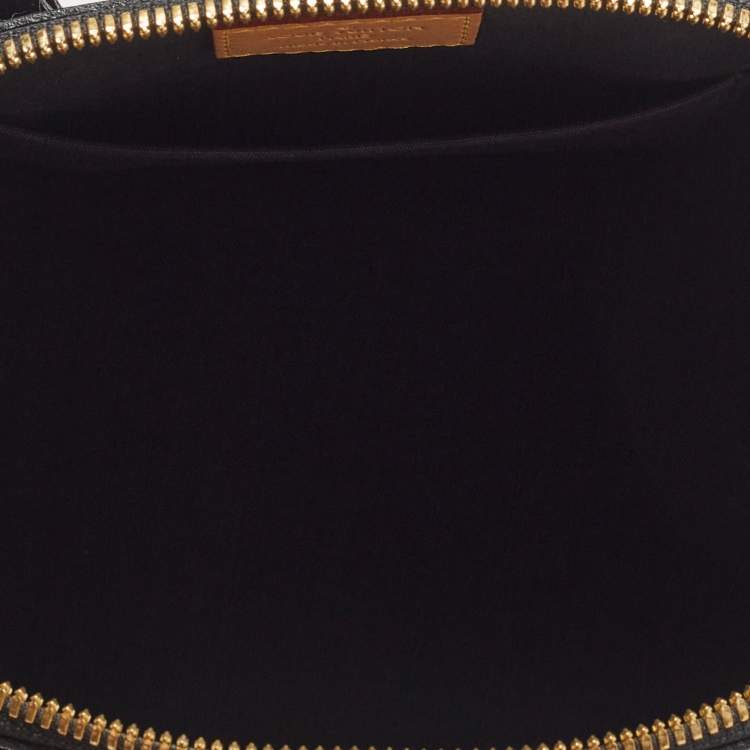 Pre Owned Louis Vuitton Black Magnetique Monogram Vernis Alma BB Bag