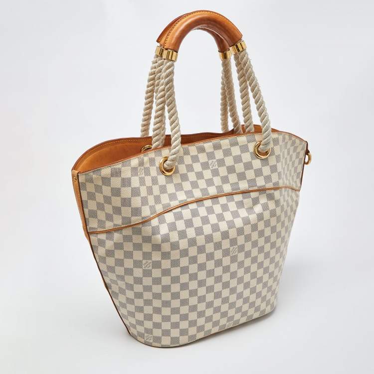 Pre Owned Louis Vuitton Damier Azur Canvas Pampelonne GM Bag