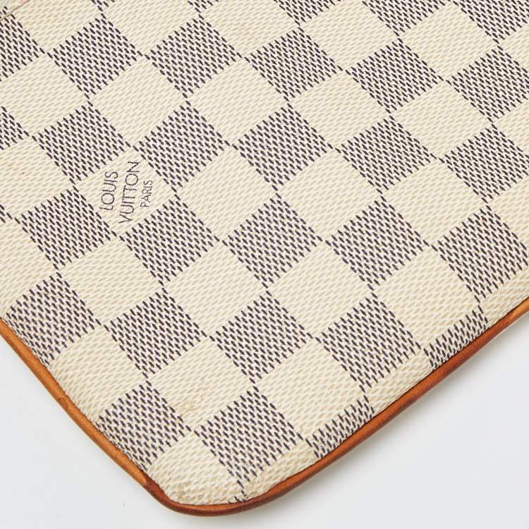 Pre Owned Louis Vuitton Damier Azur Canvas Pampelonne GM Bag
