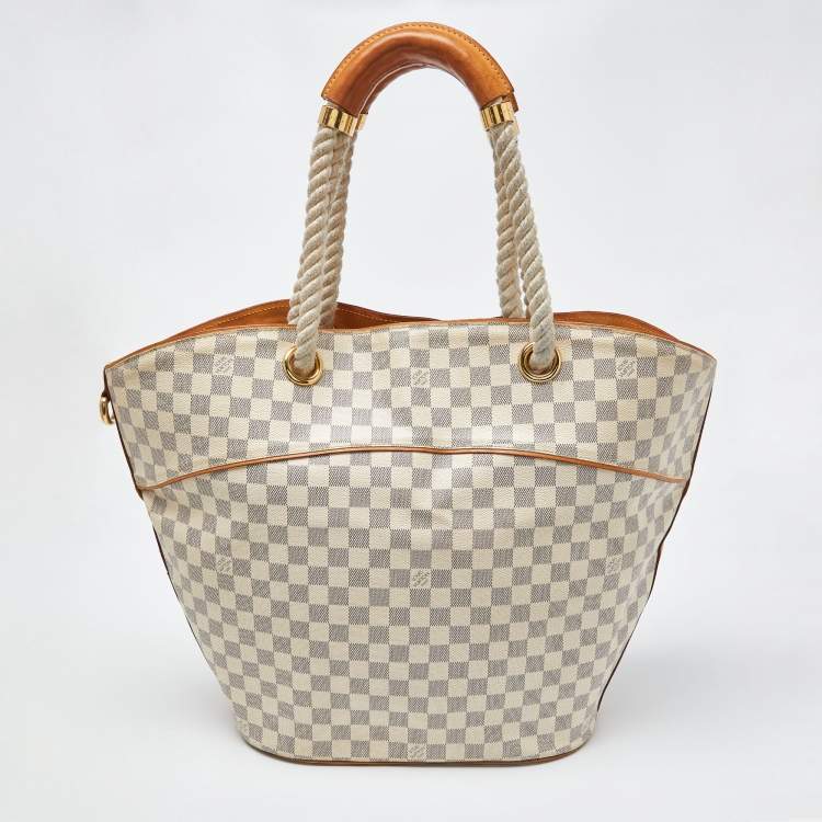 Pre Owned Louis Vuitton Damier Azur Canvas Pampelonne GM Bag
