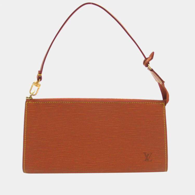 Louis Vuitton Orange Epi Leather Pochette Accessoires Shoulder Bag Louis  Vuitton | The Luxury Closet