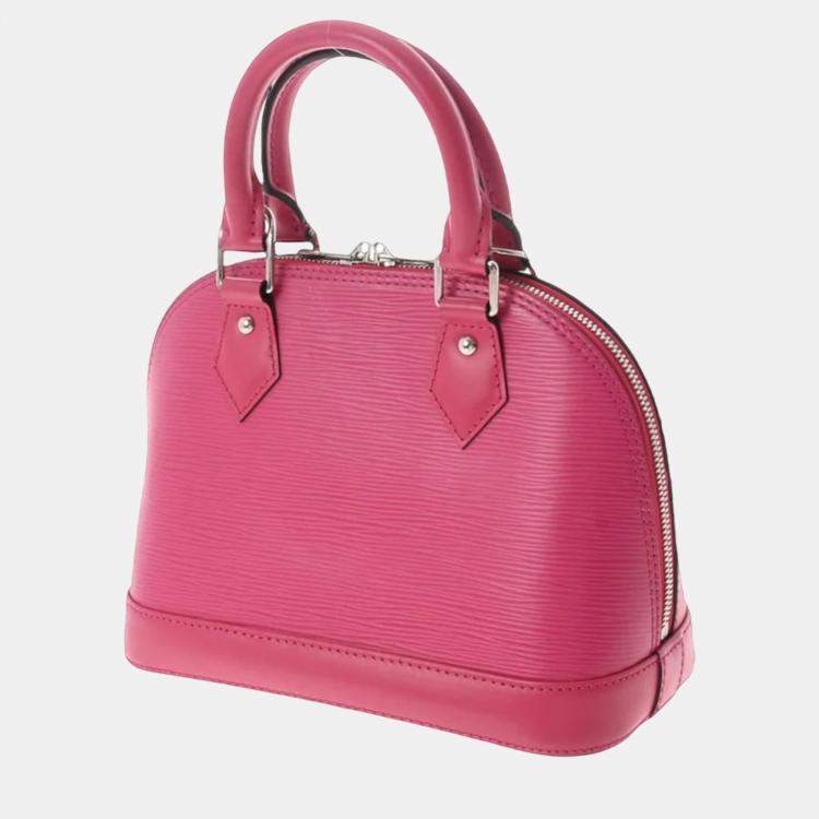 Louis Vuitton Pink EPI Alma Bb w/ Strap