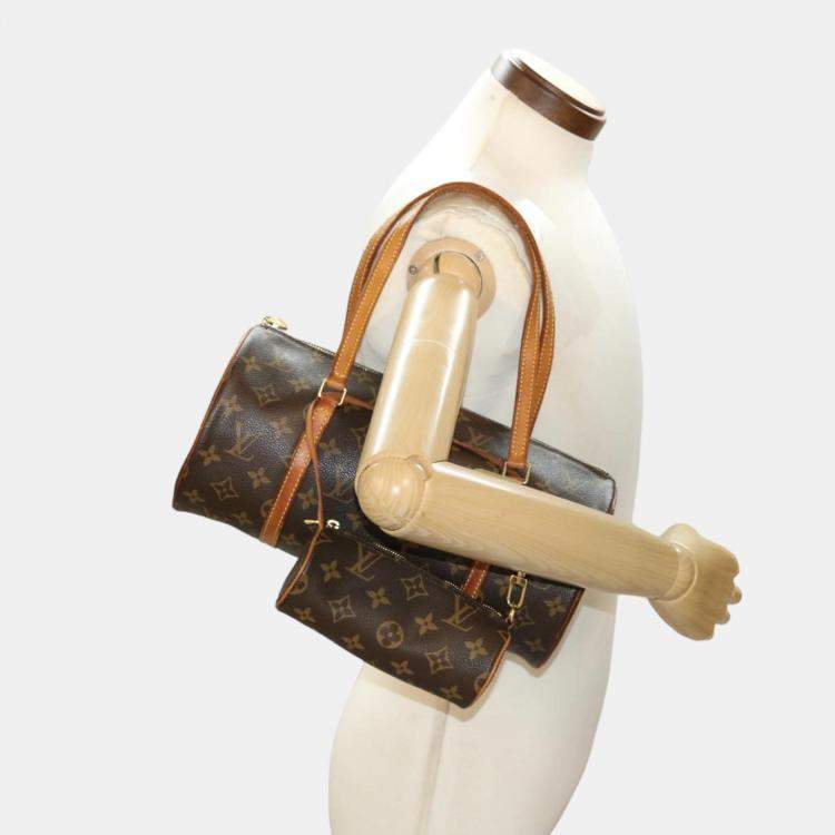 Pre Owned Louis Vuitton Brown Monogram Canvas Papillon handbag
