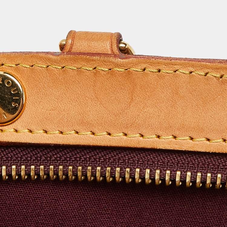 Pre Owned Louis Vuitton Amarante Monogram Vernis Brea GM Bag