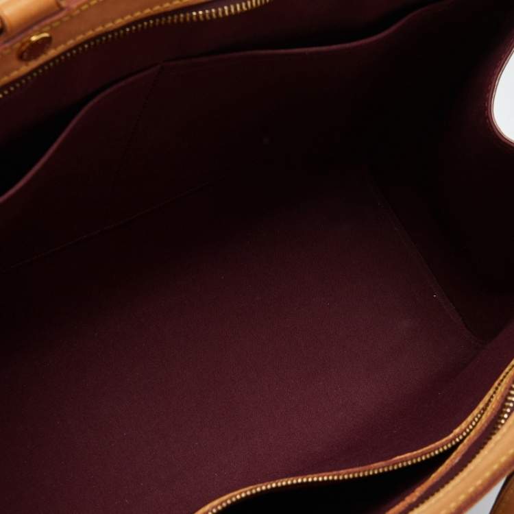Pre Owned Louis Vuitton Amarante Monogram Vernis Brea GM Bag