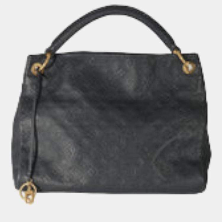 Louis Vuitton Black Monogram Empreinte Leather Artsy MM Shoulder Bag Louis  Vuitton