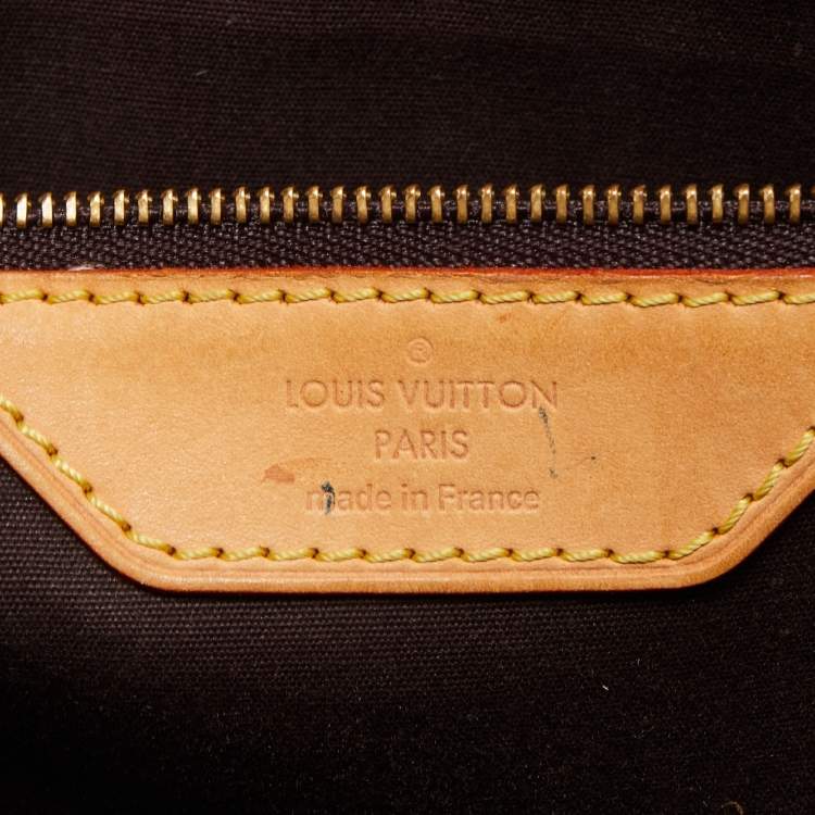 Pre Owned Louis Vuitton Amarante Monogram Vernis Brea MM Bag