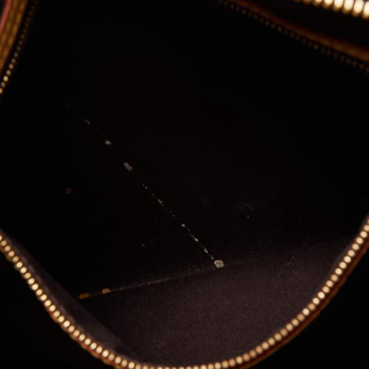 Pre Owned Louis Vuitton Amarante Monogram Vernis Brea MM Bag