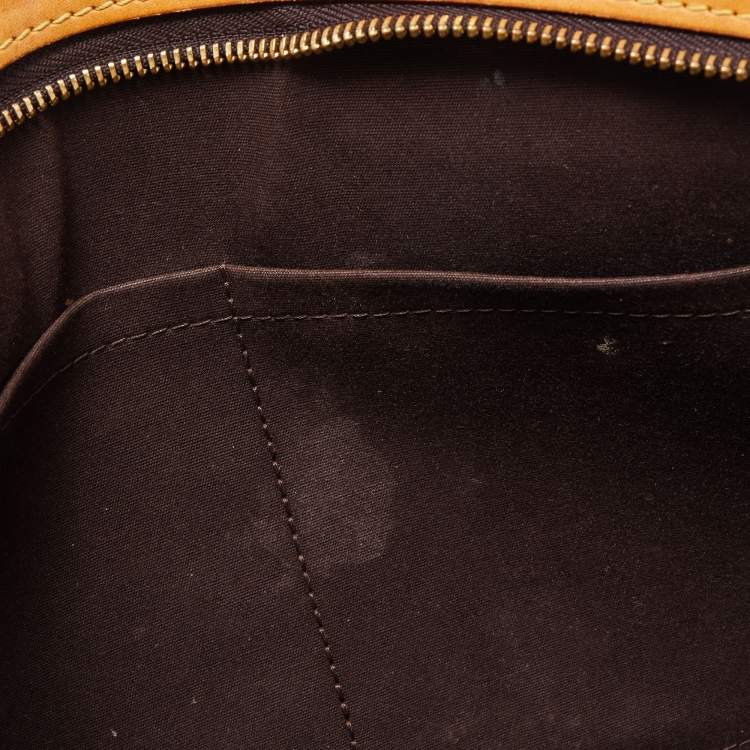 Pre Owned Louis Vuitton Amarante Monogram Vernis Brea MM Bag