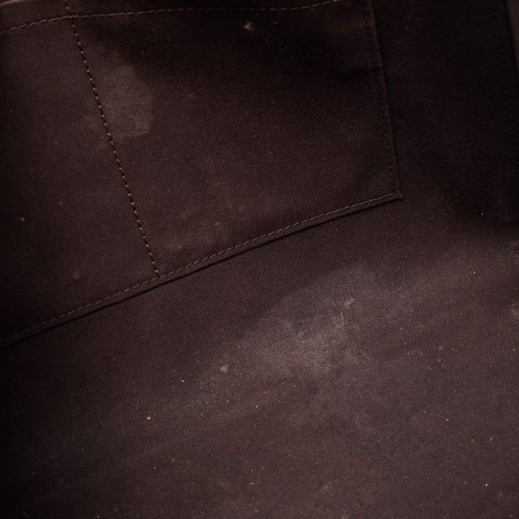 Pre Owned Louis Vuitton Amarante Monogram Vernis Brea MM Bag