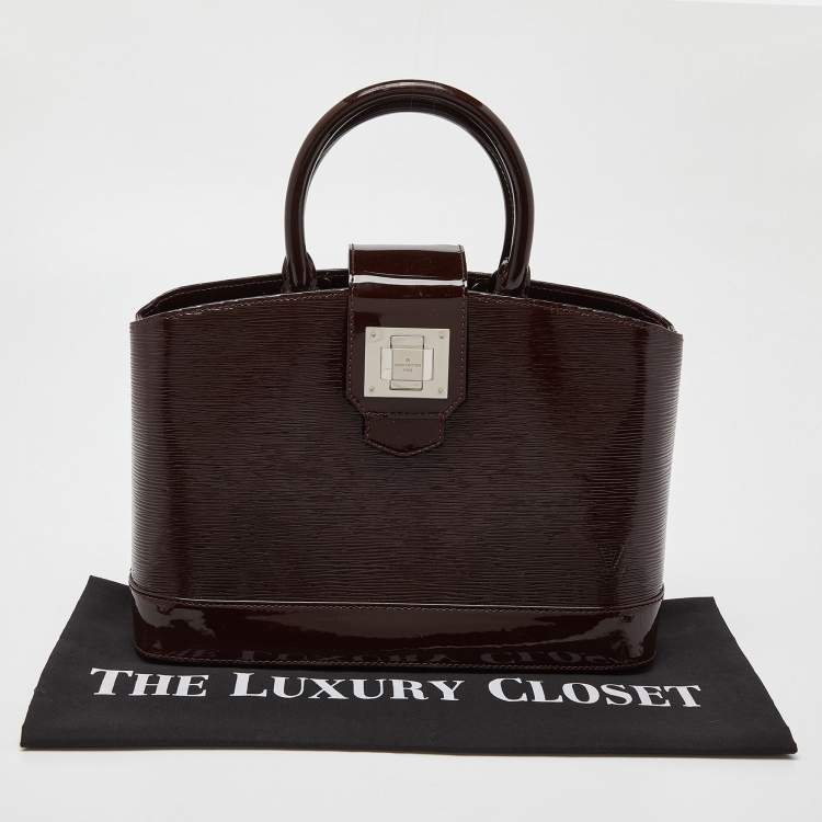 Pre Owned Louis Vuitton Bordeaux Electric Epi Leather Mirabeau PM Bag