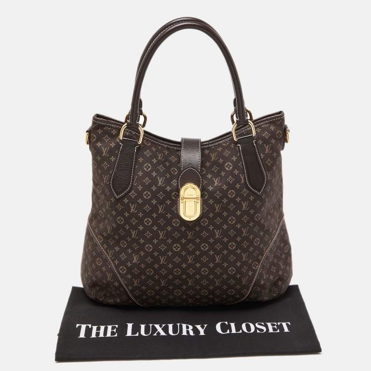 Pre Owned Louis Vuitton Fusain Monogram Idylle Canvas Elegie Bag