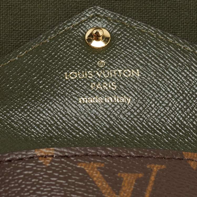 Pre Owned Louis Vuitton Khaki Monogram Canvas Félicie Strap & Go