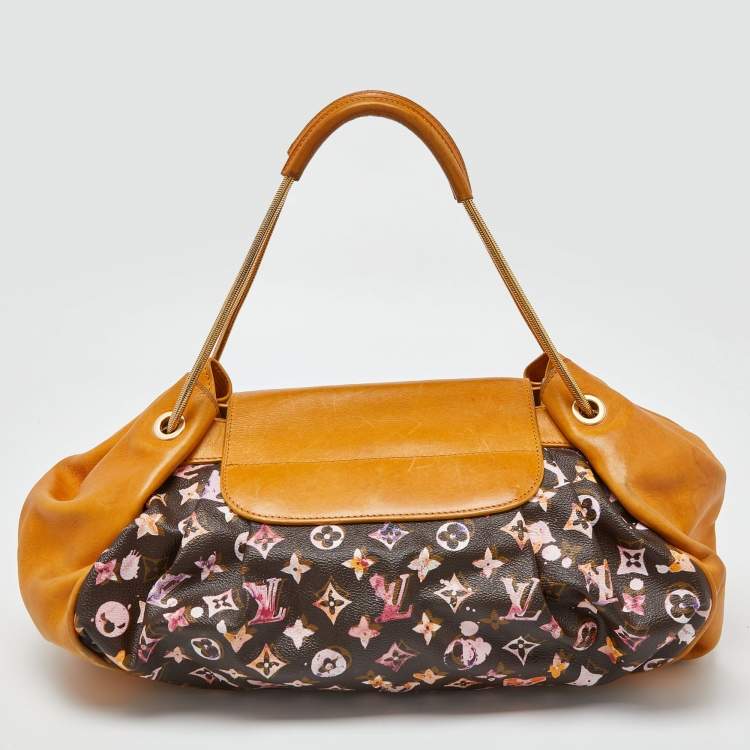 Pre Owned Louis Vuitton Richard Prince Watercolor Monogram Canvas Limited Edition Aquarelle Jamais Bag