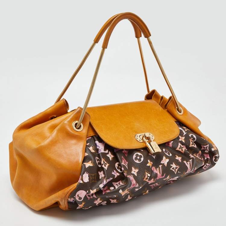 Pre Owned Louis Vuitton Richard Prince Watercolor Monogram Canvas Limited Edition Aquarelle Jamais Bag