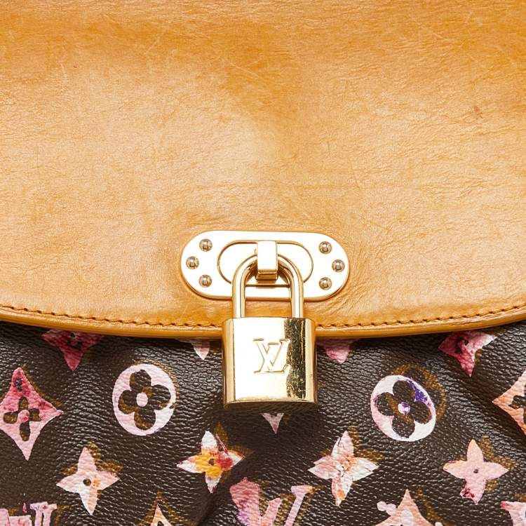 Pre Owned Louis Vuitton Richard Prince Watercolor Monogram Canvas Limited Edition Aquarelle Jamais Bag