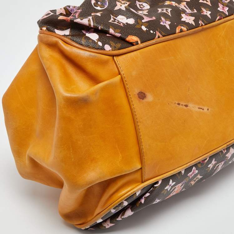 Pre Owned Louis Vuitton Richard Prince Watercolor Monogram Canvas Limited Edition Aquarelle Jamais Bag