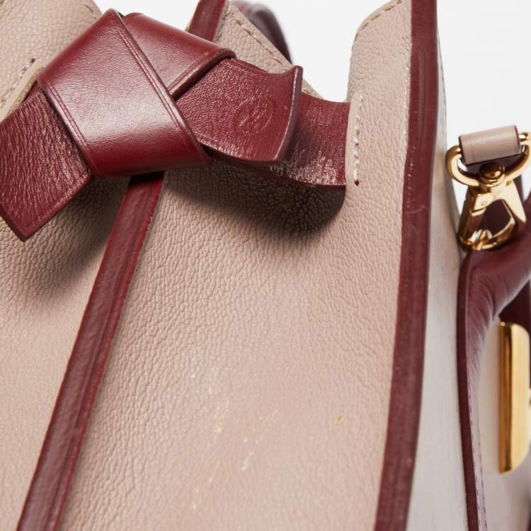 Pre Owned Louis Vuitton Red/Plume Monogram Leather Very Tote MM