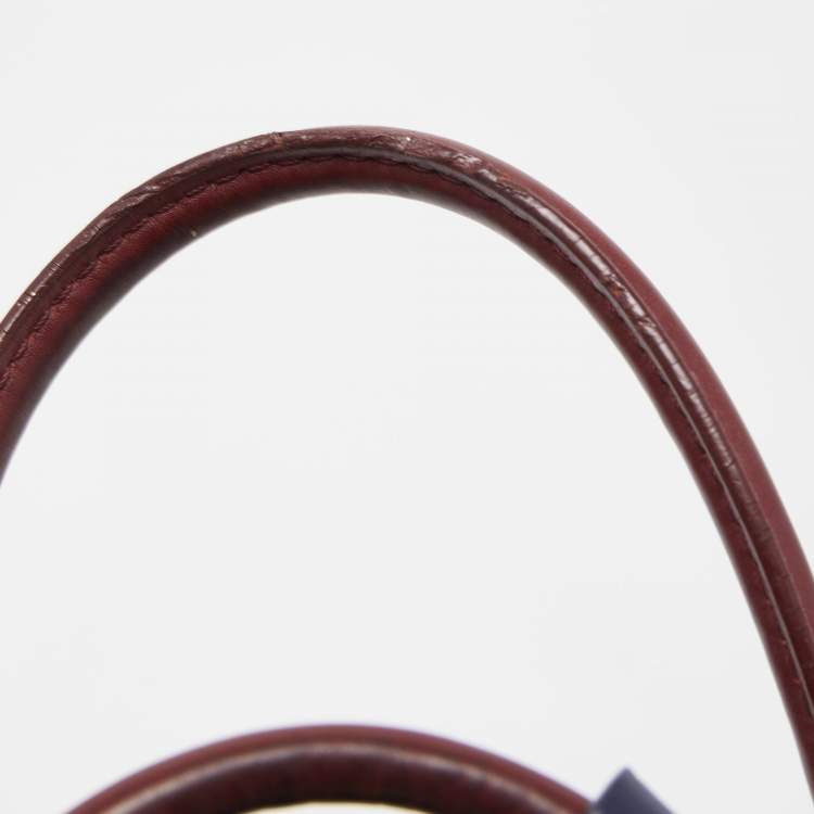 Pre Owned Louis Vuitton Red/Plume Monogram Leather Very Tote MM