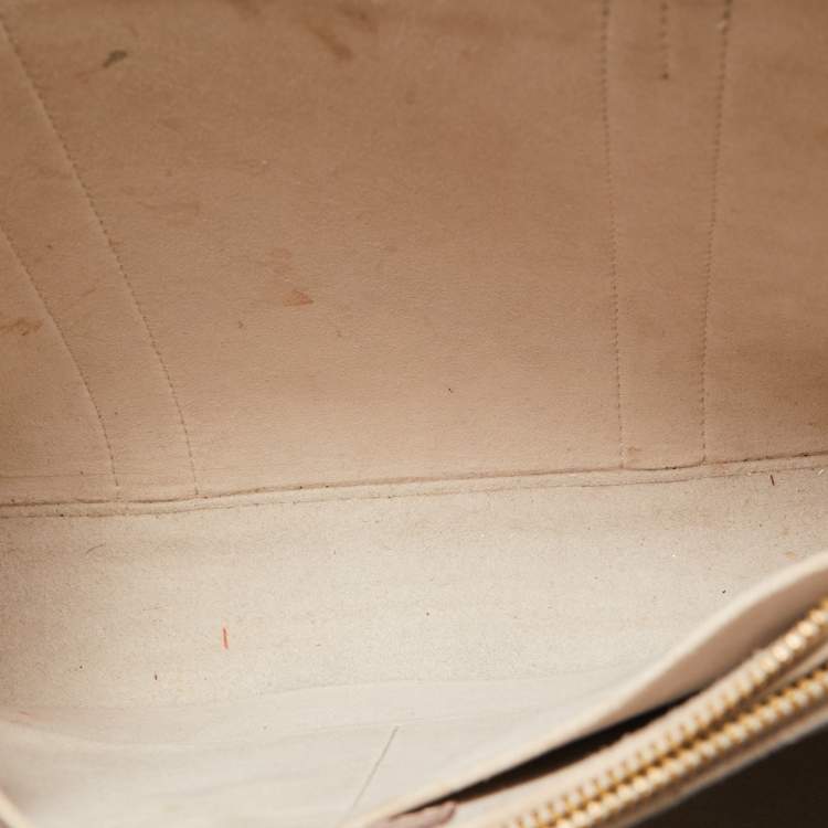 Pre Owned Louis Vuitton Red/Plume Monogram Leather Very Tote MM