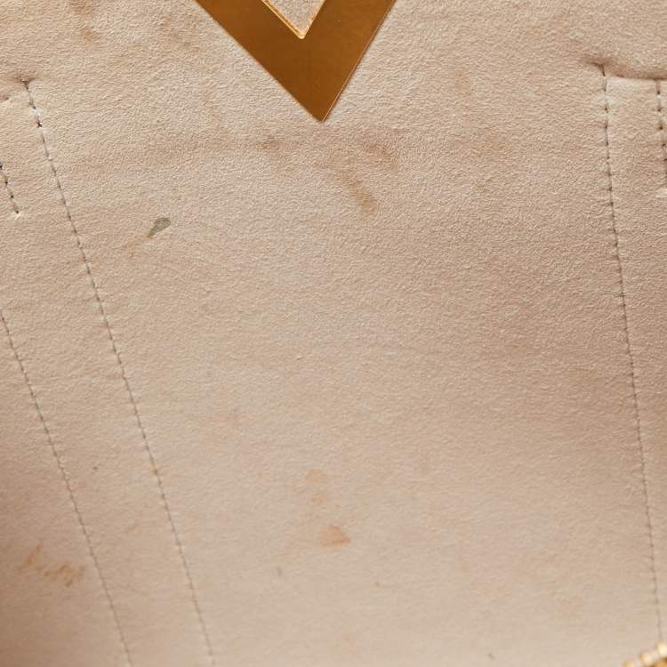 Pre Owned Louis Vuitton Red/Plume Monogram Leather Very Tote MM