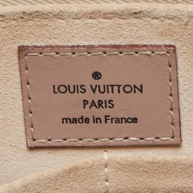 Pre Owned Louis Vuitton Red/Plume Monogram Leather Very Tote MM