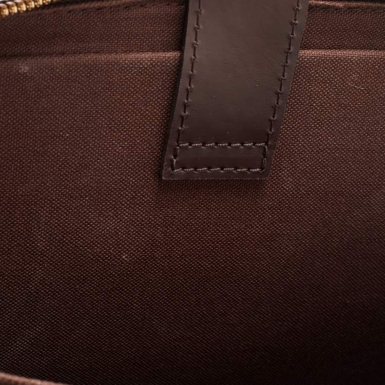 Pre Owned Louis Vuitton Damier Ebene Canvas Porte Ordinateur Sabana Laptop Bag