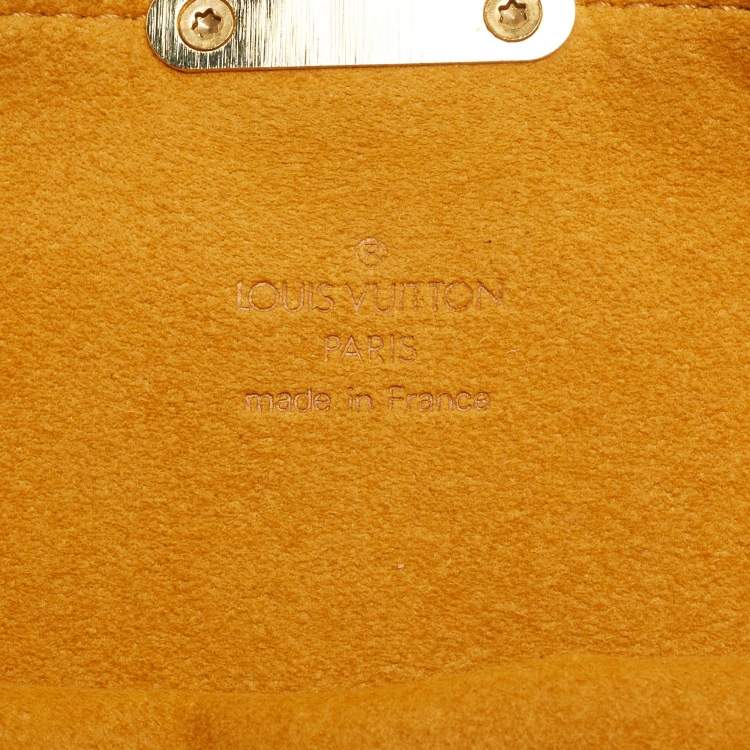 Pre Owned Louis Vuitton Blue Monogram Denim Pochette Clutch
