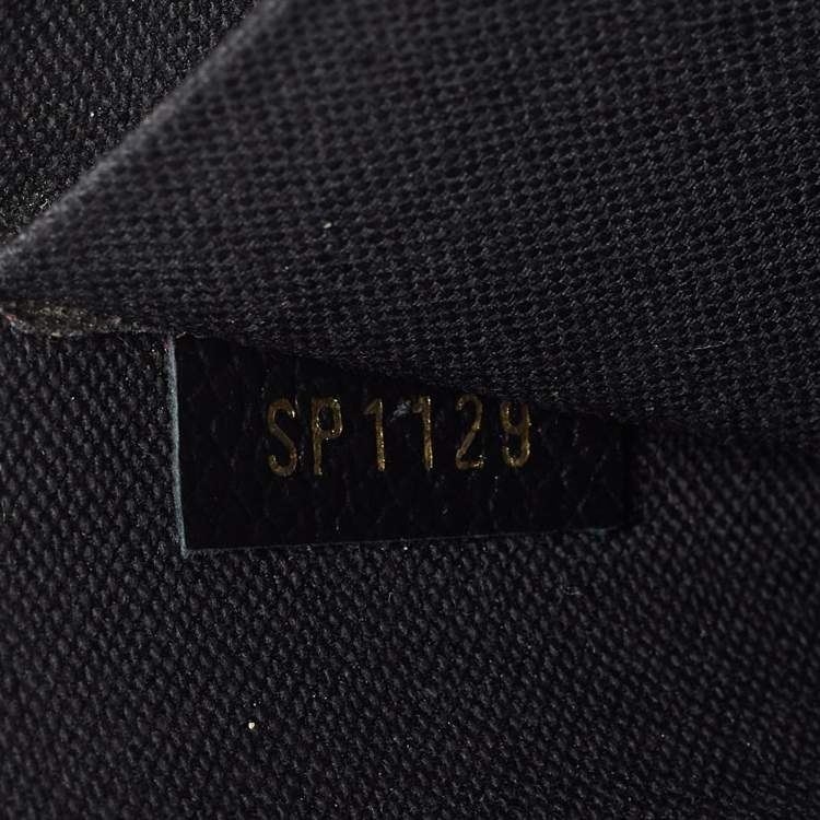 Pre Owned Louis Vuitton Black Monogram Empreinte Leather Pochette Felicie Bag