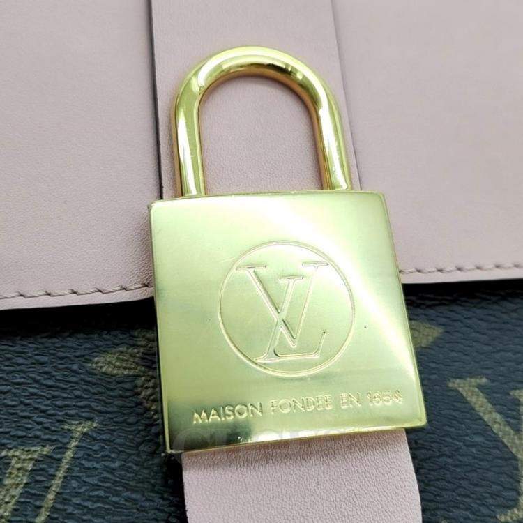 Pre Owned Louis Vuitton Brown Monogram Canvas Locky BB Shoulder Bag 