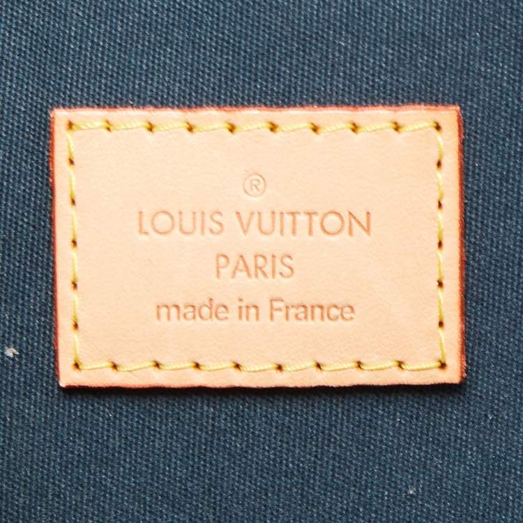 Pre Owned Louis Vuitton Bleu Nuit Monogram Vernis Alma GM Bag