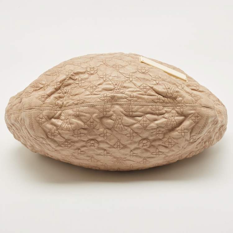 Pre Owned Louis Vuitton Ecru Monogram Leather Limited Edition Olympe Nimbus GM Bag