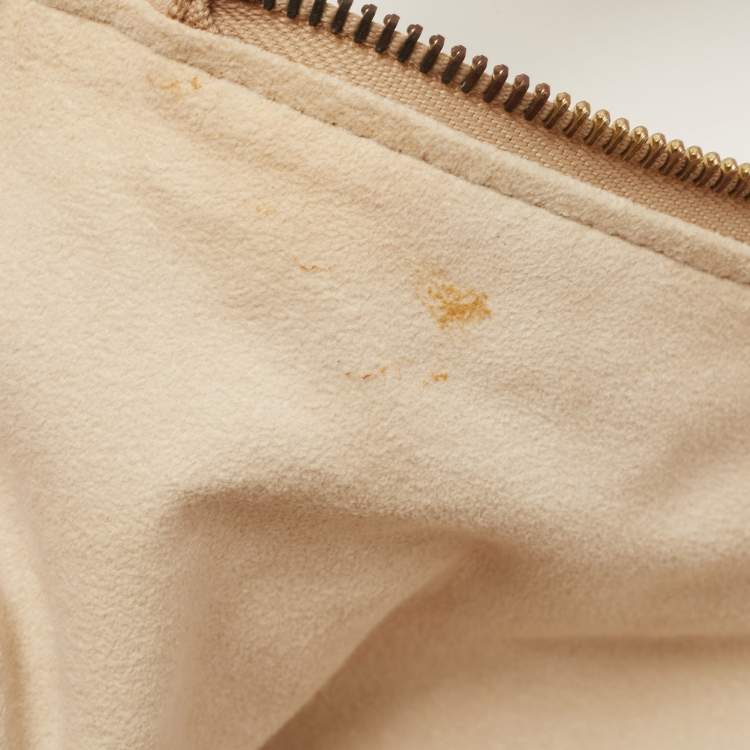 Pre Owned Louis Vuitton Ecru Monogram Leather Limited Edition Olympe Nimbus GM Bag