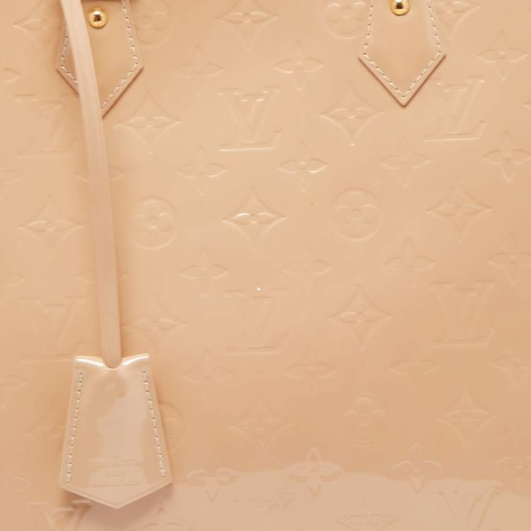 Pre Owned Louis Vuitton Rose Florentine Monogram Vernis Alma GM Bag