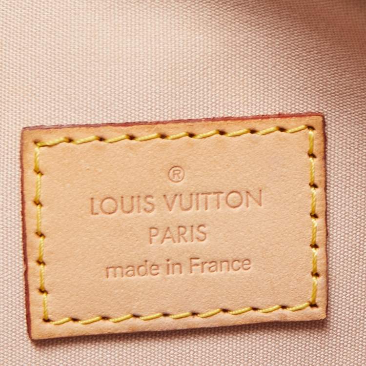 Pre Owned Louis Vuitton Rose Florentine Monogram Vernis Alma GM Bag