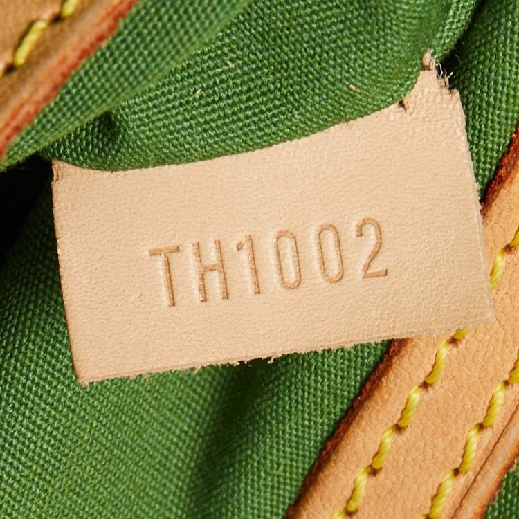 Pre Owned Louis Vuitton Neon Green Monogram Vernis Robert Wilson Reade PM Bag
