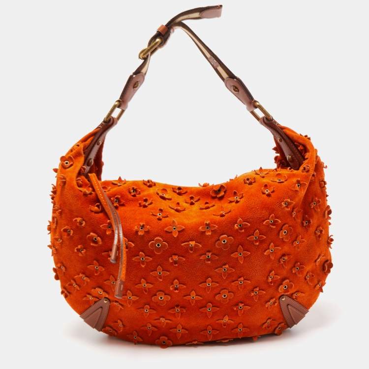 Louis Vuitton Orange Monogram Suede Limited Edition Onatah GM Bag