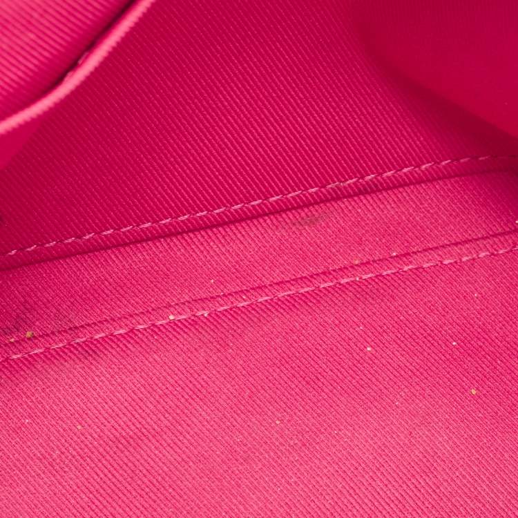 Pre Owned Louis Vuitton Fuchsia Monogram Canvas Saintonge Bag