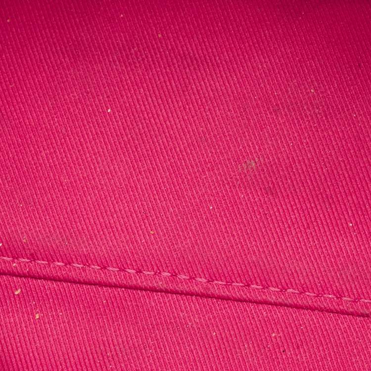 Pre Owned Louis Vuitton Fuchsia Monogram Canvas Saintonge Bag