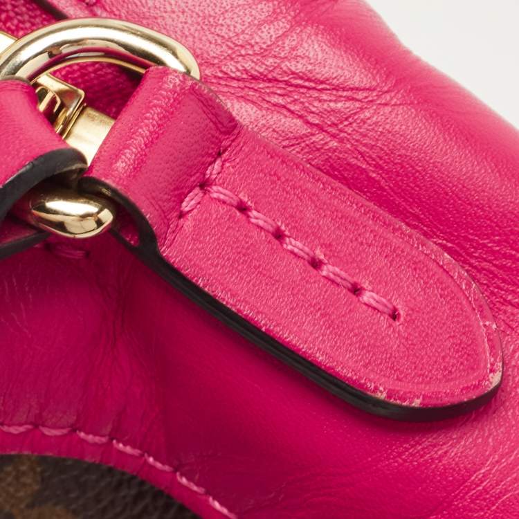 Pre Owned Louis Vuitton Fuchsia Monogram Canvas Saintonge Bag