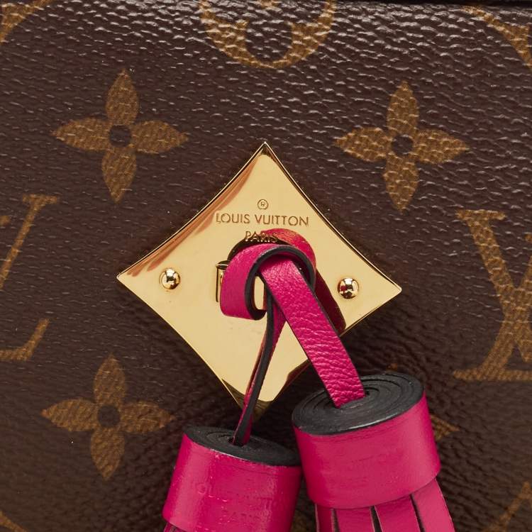 Pre Owned Louis Vuitton Fuchsia Monogram Canvas Saintonge Bag