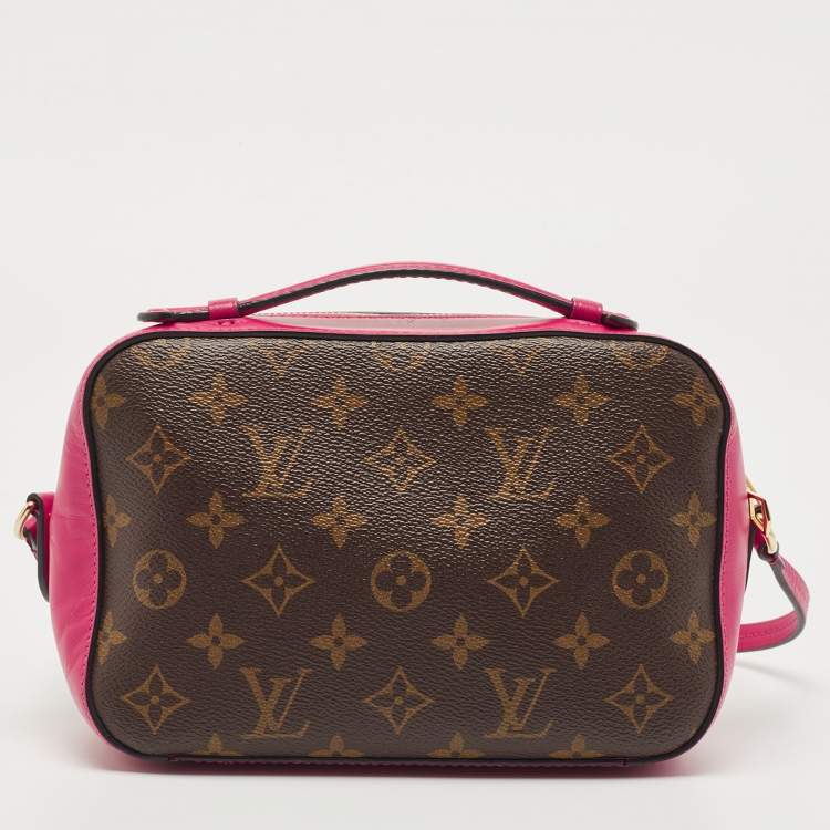 Pre Owned Louis Vuitton Fuchsia Monogram Canvas Saintonge Bag