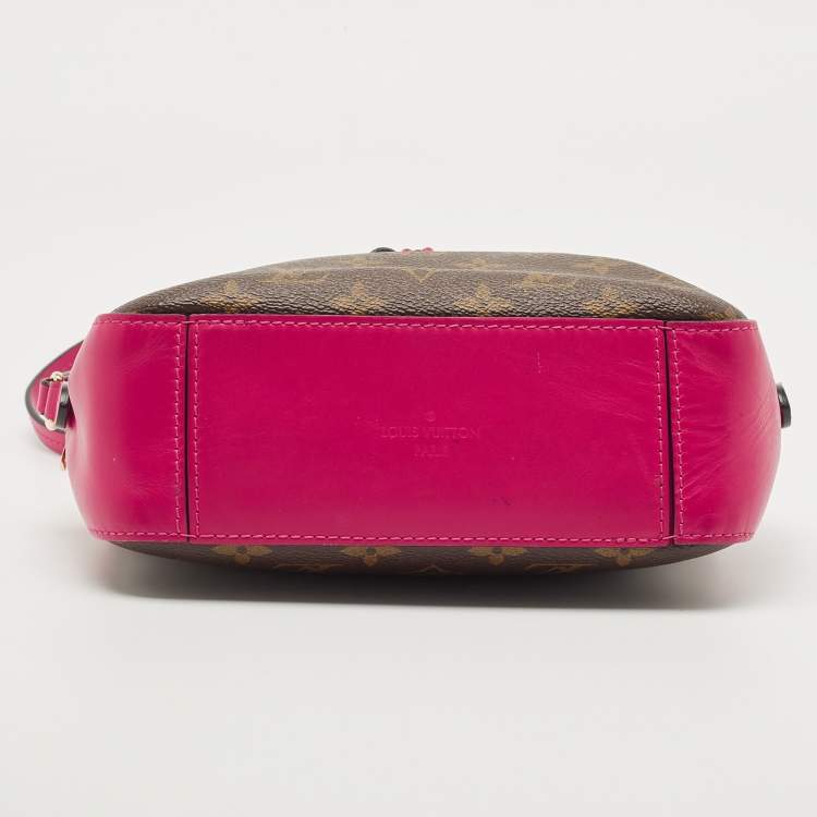 Pre Owned Louis Vuitton Fuchsia Monogram Canvas Saintonge Bag