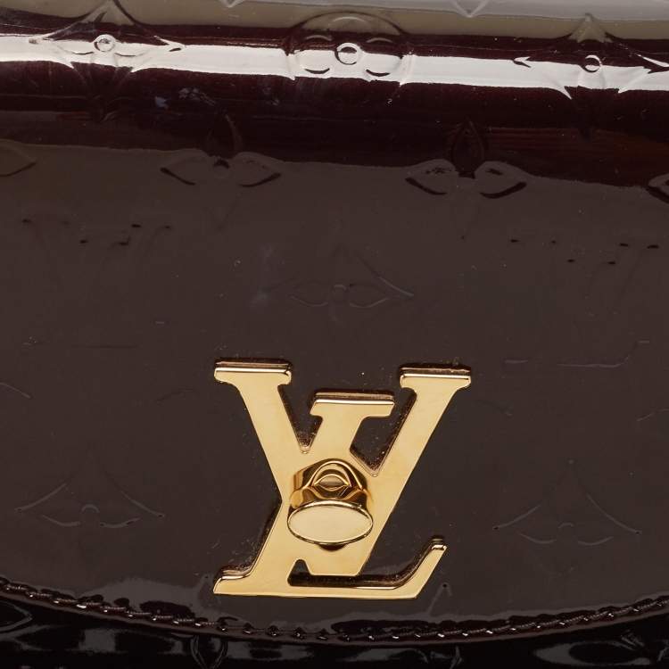 Pre Owned Louis Vuitton Amarante Monogram Vernis Pasadena Bag